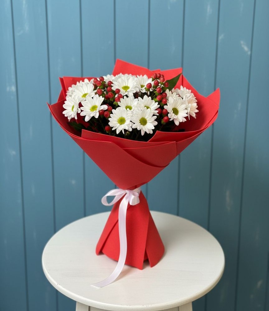 Букет цветов из: Хризантемы в Бачатском