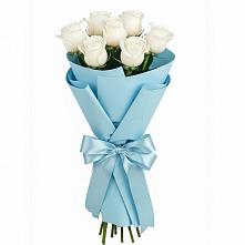 Букет 7 белых роз Проуд #REPLACE_PRED# Бачатском