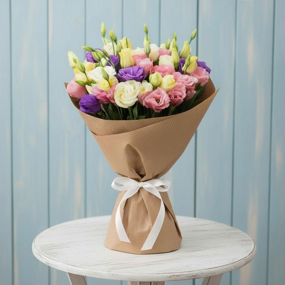 Букет цветов из: Лизиантусы в Бачатском