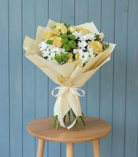 Букет цветов из:  Хризантемы и Розы #REPLACE_PRED# Бачатском