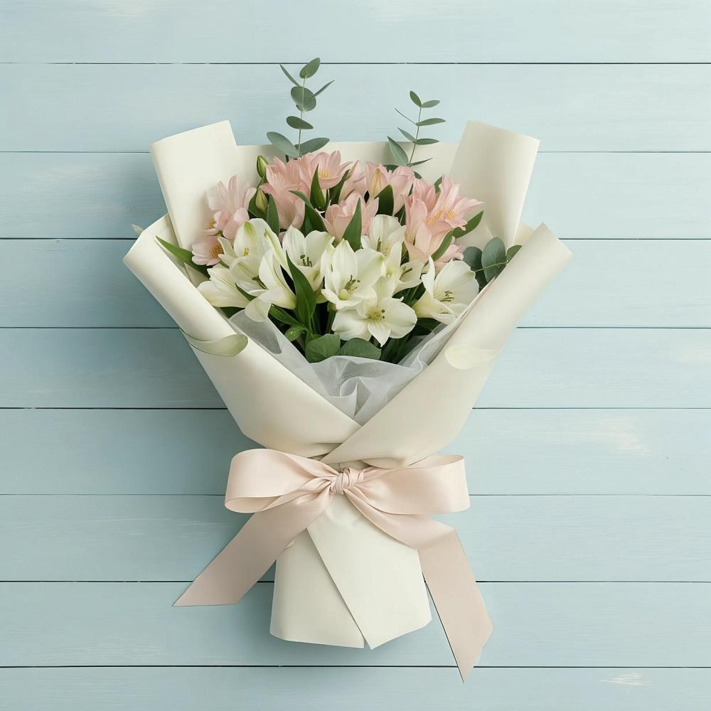 Букет цветов из: Альстромерии в Бачатском