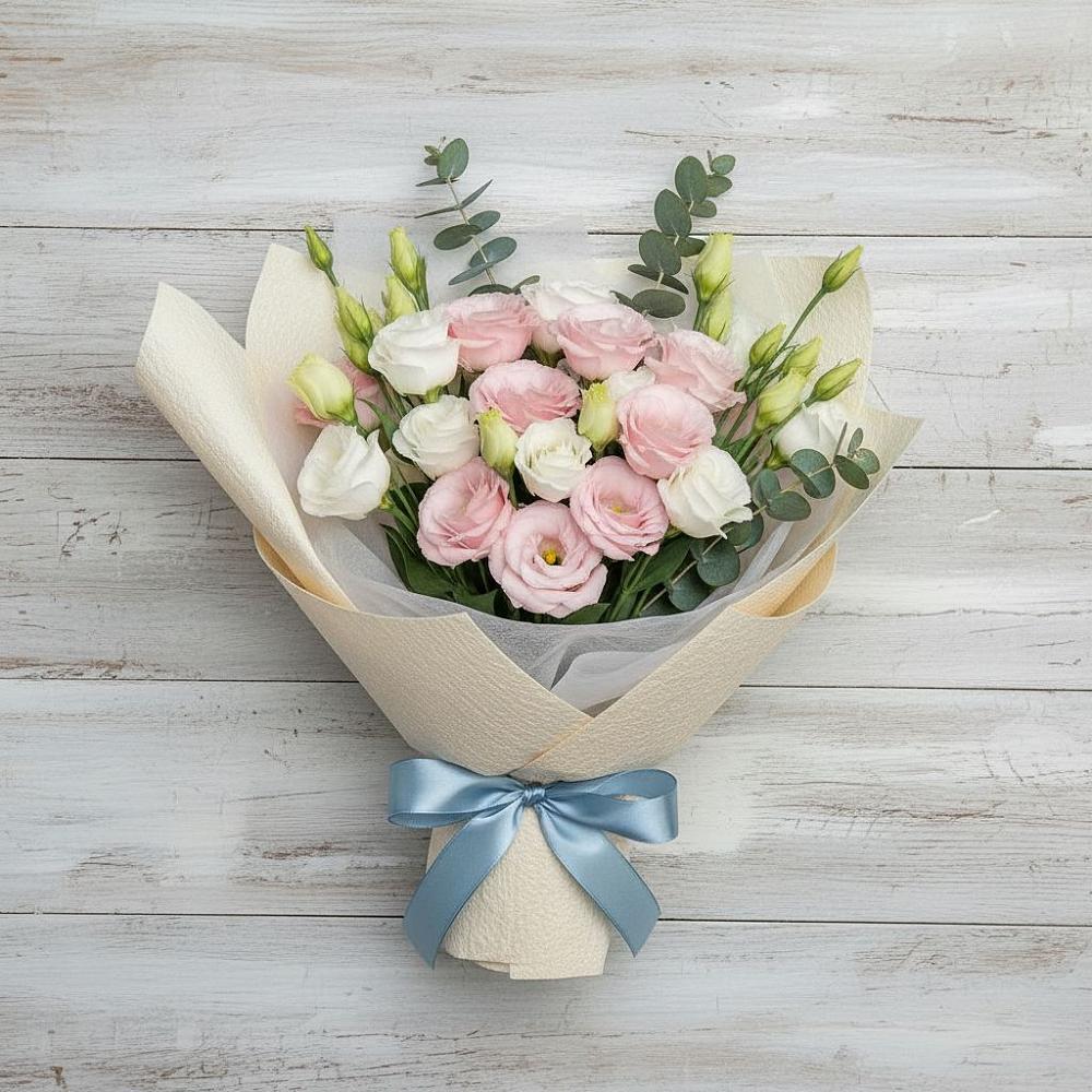 Букет цветов из: Лизиантусы в Бачатском